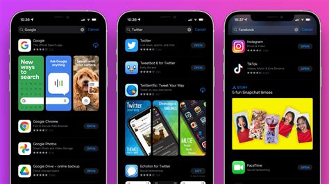 ios  app store hides screenshots  installed apps  search results
