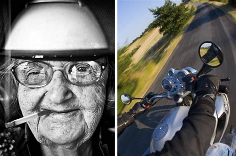 old woman blamed for speeding by her own biker son daily star
