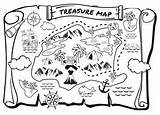 Treasure Map Colouring Sheets Au Return Previous sketch template
