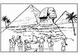 Egipto Sphinx Egitto Kleurplaat Esfinge Dibujo Pyramiden Piramiden Malvorlage Coloriage Egypte Piramide Egipcio Egipcias Colorir Piramides Egito Kleurplaten Cole Mola sketch template