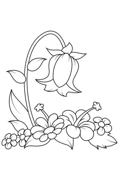 easy  print flower coloring pages tulamama simple flower