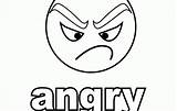 Faces Angry Coloring Feeling Pages Emotion Printable Emotions Feelings Kids Face Smiley Emoji Cartoon Drawing Mad Getdrawings Template sketch template