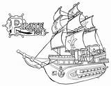 Coloring Pirate Ships Strong Ship Pages Awesome sketch template