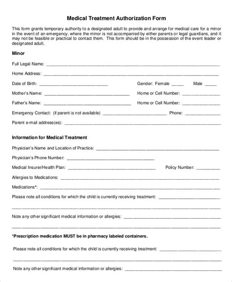 medical forms templates printable templates