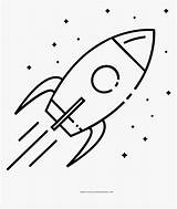 Nave Espacial Line Rocket Coloring Kindpng sketch template