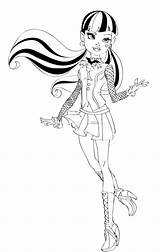 Coloring Draculaura Pages Monster High Fashion Colouring перейти sketch template