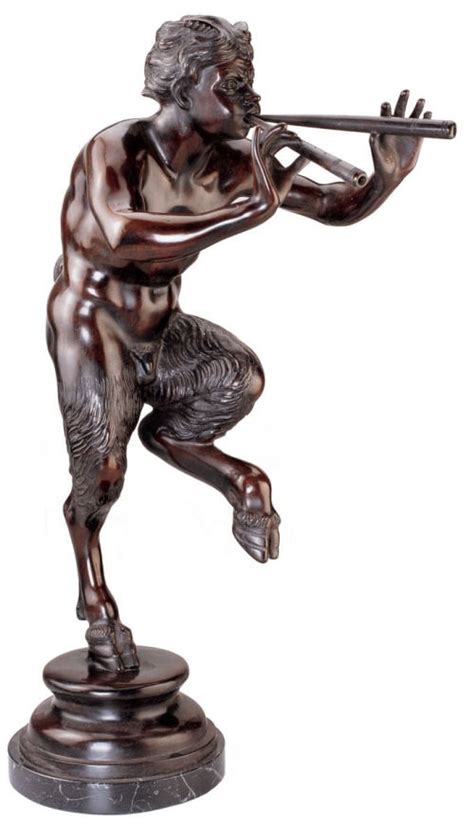 Pan Greek God Bronze Sculpture