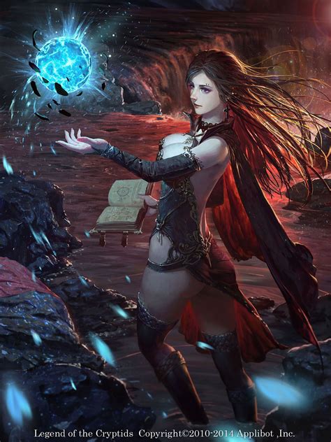 Loc Card By Fangogogo Female Wizard Warlock Witch Sorcerer