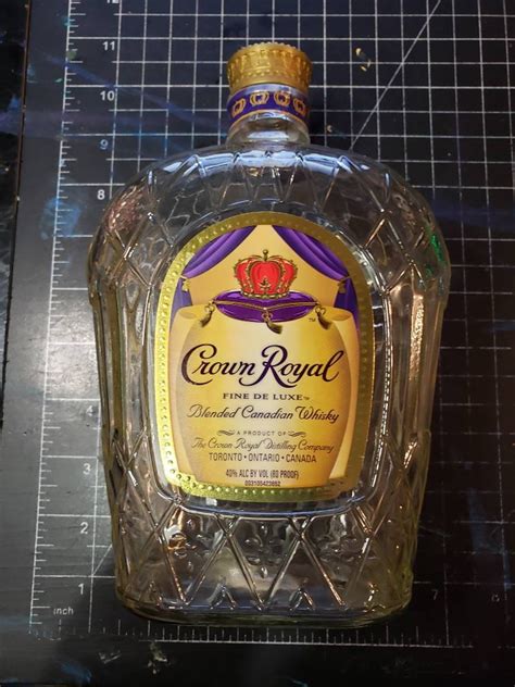 crown royal bottle empty ml  liter size  shipping etsy