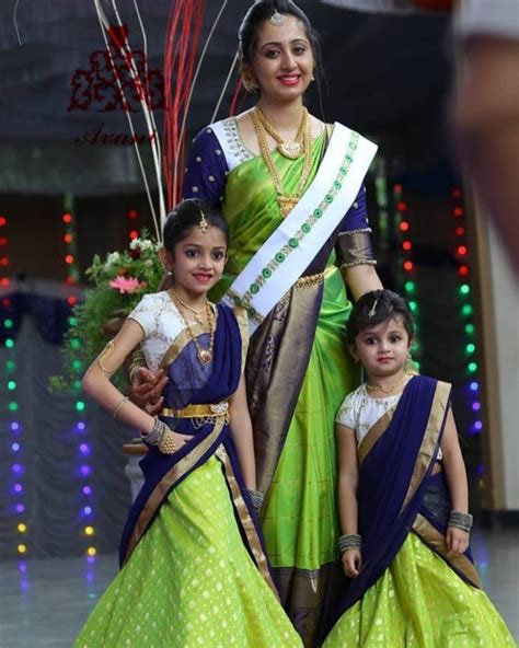 adorable mothers and daughters matching outfit ideas indian fashion