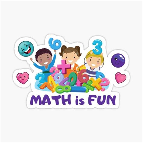 math  fun sticker  sale  grfulheart redbubble