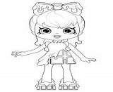 Pages Coloring Dolls Shopkins Doll Shoppies Printable sketch template