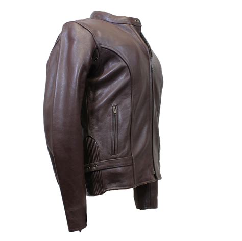 brown leather racing jacket hasbro leather top quality
