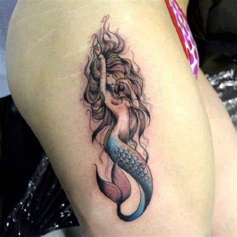Seductive Mermaid Tattoo Idea This Seductive Mermaid Tattoo Can Make