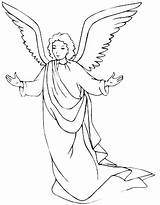 Angel Gabriel Coloring Clipart Pages Printable Kids Archangel Church Color Book Sheet Clip Cliparts Getcolorings Clipground Search Print Getdrawings Library sketch template