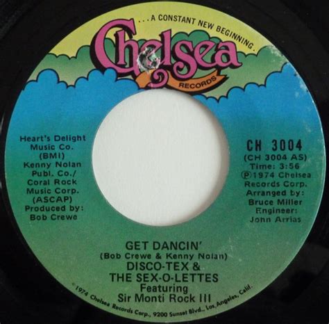 Disco Tex And The Sex O Lettes Get Dancin Discogs