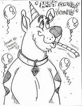 Scooby Doo Birthday Coloring Pages Printable Having Happy 4c62 Color Getcolorings Print Getdrawings sketch template