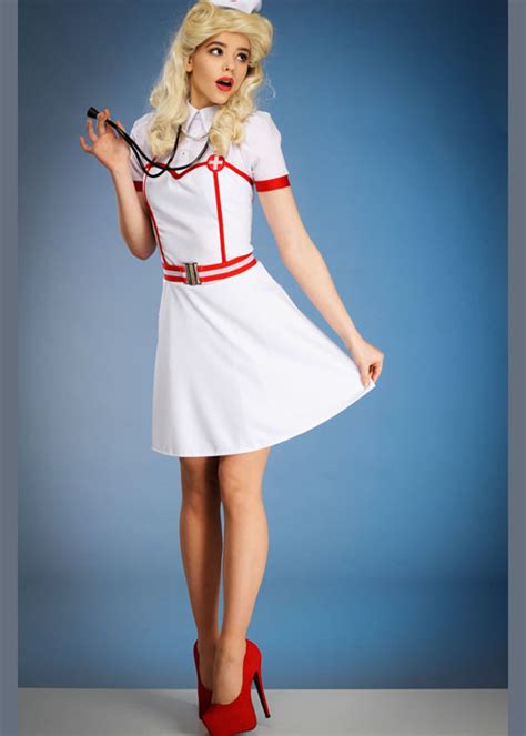 womens white vintage nurse costume