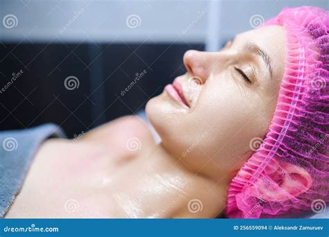 close  woman face  beauty spa  couch relaxation rejuvenation