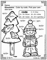 Winter Math Multiplication Division Number Fun Grade Worksheets 3rd Color Coloring Bundle Teacherspayteachers 2nd sketch template