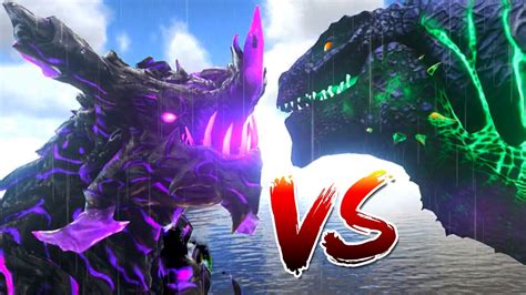 Ark Survival Evolved Godzilla Vs Legendary Dragon God Doovi