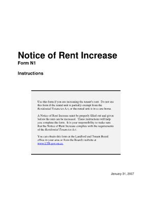 letter  tenant  increase rent  letter template collection