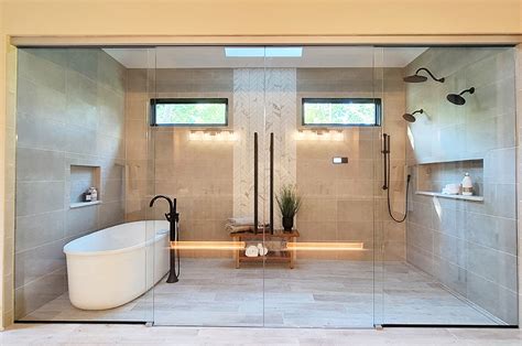 wet rooms water closets creative mirror shower