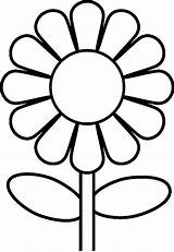 Coloring Preschool Pages Printable Flower Kids Sunflower Colouring Sheets Daisy Spring Choose Board sketch template