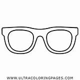 Colorear Gafas sketch template