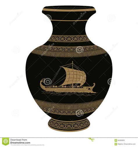 vector greek vase stock vector illustration  royal
