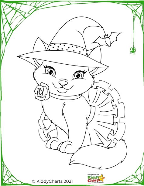cute halloween coloring pages coloring book  print kiddycharts shop