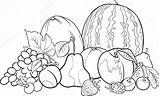 Blanco Verduras Frutta Colorare Grupo Izakowski Alimentos Caricatura Ilustracja Pintar Grupa Kolorowanka Ilustración Vettoriali Getdrawings sketch template