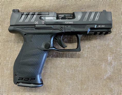 walther pdp compact mm barrel  capacity black saddle rock armory