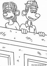 Coloring Flushed Away Pages Coloriage Book Fun Kids sketch template