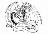 Coloring Pages Dragon Evil Getdrawings sketch template