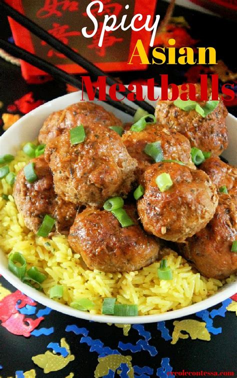 spicy asian meatballs creole contessa