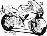 Suzuki Gsx Bike R750 K7 Bullet Micro Drawing Cartoon Sketch Motorcycle Interesting 2007 Choose Board Deviantart Designs Biker sketch template