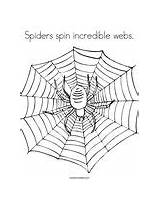 Coloring Spin Spider Web Spiders Pages Webs Incy Wincy Incredible Twistynoodle Template Text Great Other sketch template