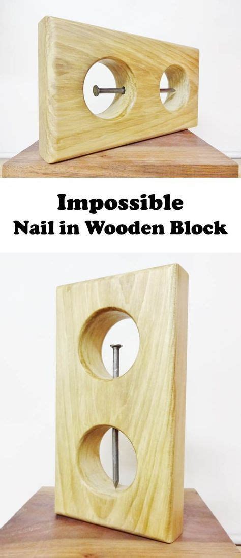 impossible nail  wooden block nail  wood block