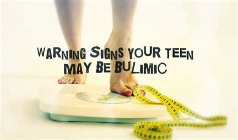 warning signs your teen may be bulimic eating disorder signs