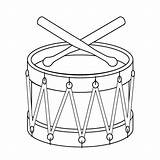 Drum Drawing Coloring Drums Toy Line Christmas Outline Clipart Pages Toys Coloringpages Drawings Color Printable Google Music Kids Print Library sketch template