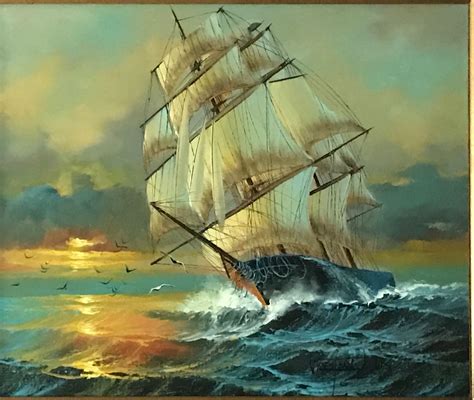 pin  robert horneman  tattoos    ship paintings sailing art  sailing ships