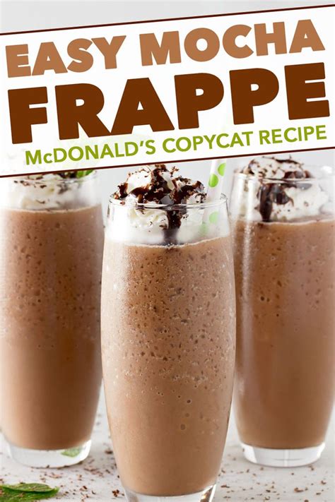make your own mcdonald s mocha frappe at home with this easy copycat