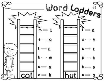 word ladders  alecia mabalay teachers pay teachers