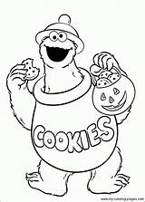 Cookie Monster Coloring Pages Baby Drawing Getdrawings sketch template