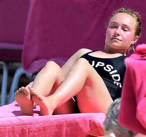 hayden panettiere in swimsuit on the beach in barbados