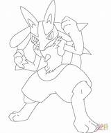 Lucario Pokemon Coloring Pages Mega Drawing Flareon Printable Color Swampert Para Colorear Dibujo sketch template