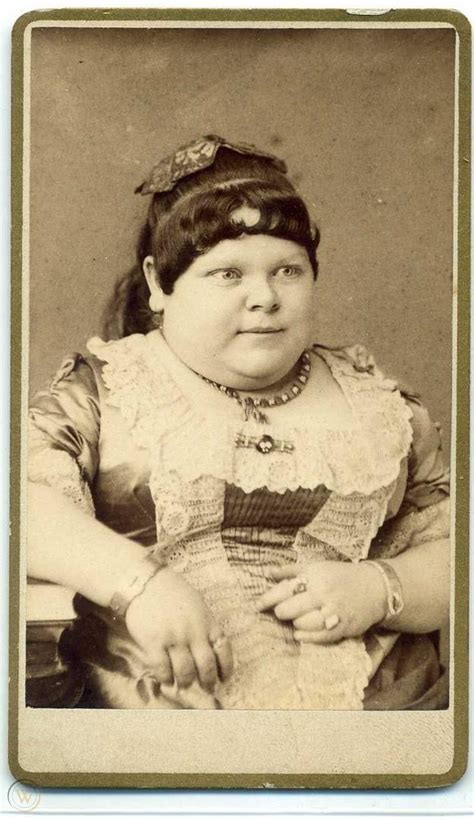 Midget Fat Lady Cdv Amelia Hill Or Carrie Ackers Eisenmann 1873470300