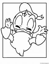 Coloring Baby Duck Donald Pages Disney Ducks Popular Library Clipart Coloringhome Line sketch template