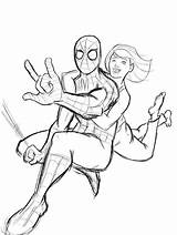 Spiderman Man Spider sketch template